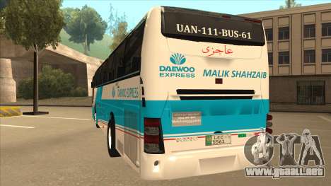 Zaibee Daewoo Express Coach para GTA San Andreas