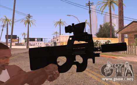 P90 AEG con linterna para GTA San Andreas