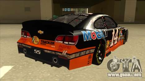 Chevrolet SS NASCAR No. 14 Mobil 1 Bass Pro Shop para GTA San Andreas