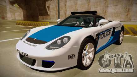 Porsche Carrera GT 2004 Police White para GTA San Andreas