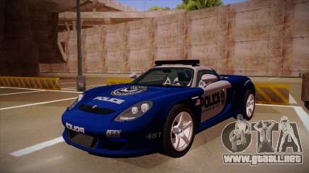 Porsche Carrera GT 2004 Police Blue para GTA San Andreas