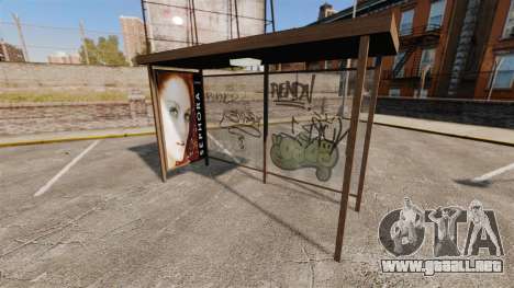 Nuevos carteles en las paradas de autobús para GTA 4