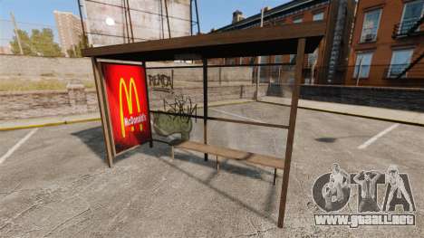 Nuevos carteles en las paradas de autobús para GTA 4