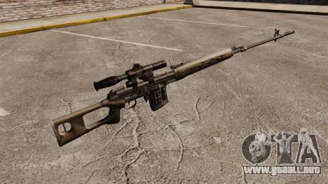 Dragunov sniper rifle v2 para GTA 4