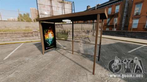 Nuevos carteles en las paradas de autobús para GTA 4