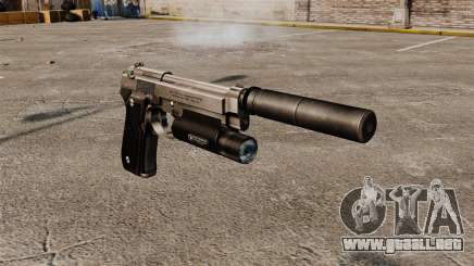 Pistola semiautomática Beretta 92 con silenciador para GTA 4