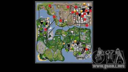 Nueva campana e iconos en el mapa para GTA San Andreas