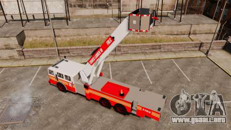 MTL Firetruck Tower Ladder [ELS-EPM] para GTA 4