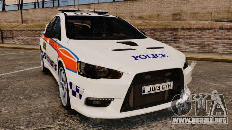Mitsubishi Lancer Evo X Humberside Police [ELS] para GTA 4