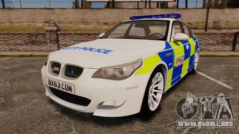 BMW M5 E60 City Of London Police [ELS] para GTA 4