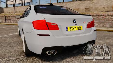 BMW M5 Unmarked Police [ELS] para GTA 4