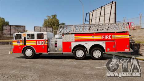 MTL Firetruck MDH1000 Midmount Ladder FDNY [ELS] para GTA 4