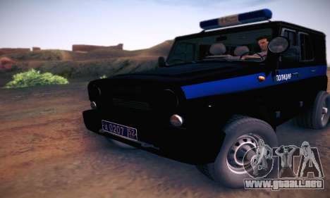 Policía UAZ Hunter para GTA San Andreas