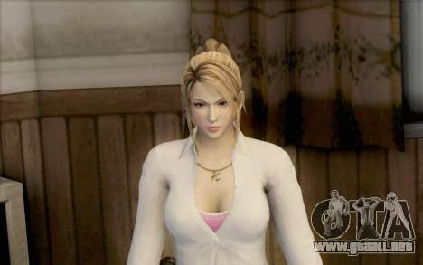 Sarah de Dead or Alive 5 para GTA San Andreas