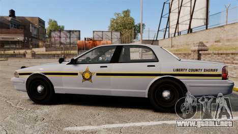 GTA V Vapid Police Cruiser Scheriff [ELS] para GTA 4