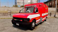 Brute Woonsocket Fire Medic Unit [ELS] para GTA 4