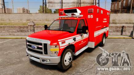 Ford E-350 LAFD Ambulance [ELS] para GTA 4