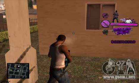 C-HUD Ballas Gang para GTA San Andreas