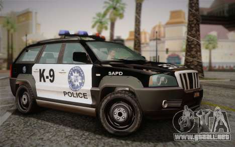 NFS Suv Rhino Light - Police car 2004 para GTA San Andreas