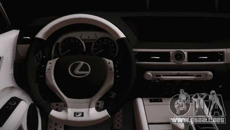 Lexus GS250 F para GTA San Andreas