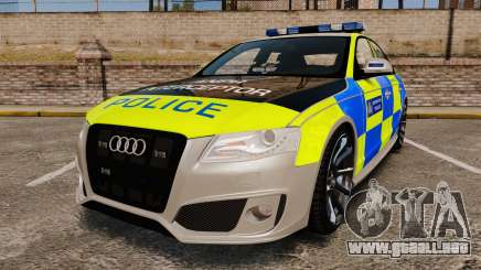 Audi S4 2013 Metropolitan Police [ELS] para GTA 4