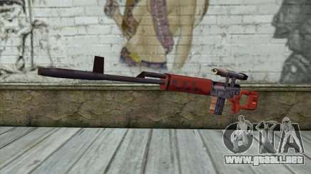 Rifle de Francotirador SVD para GTA San Andreas