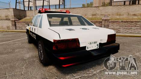 GTA SA Japanese Police Cruiser [ELS] para GTA 4