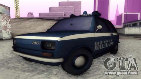 Fiat 126p milicja para GTA San Andreas