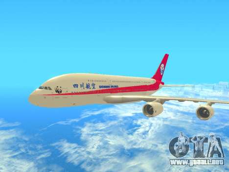 Airbus  A380-800 Sichuan Airlines para GTA San Andreas