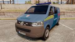 Volkswagen Transporter T5 Hungarian Police [ELS] para GTA 4