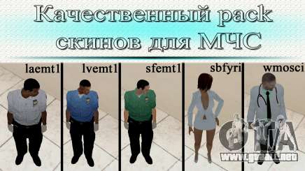 Buena calidad de construcción pieles MES para GTA San Andreas