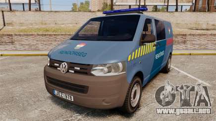Volkswagen Transporter T5 Hungarian Police [ELS] para GTA 4