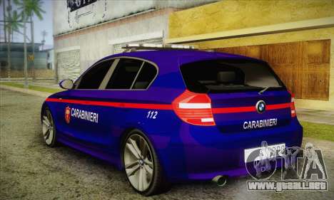 BMW 120i SE Carabinieri para GTA San Andreas