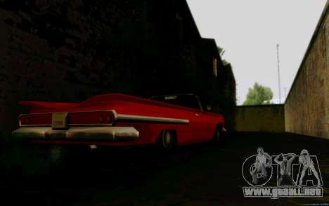 Voodoo Convertible (versión sin luces) para GTA San Andreas