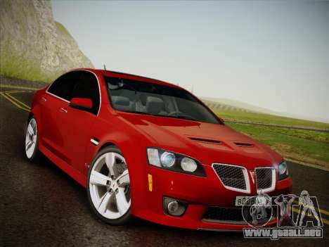 Pontiac G8 GXP 2009 para GTA San Andreas