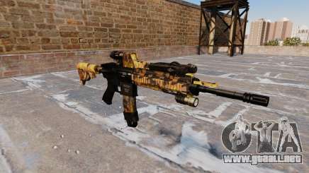 Automatic rifle Colt M4A1 Caída Camuflaje para GTA 4