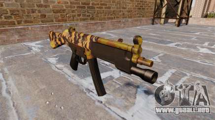 El subfusil HK MP5 Caída Camuflaje para GTA 4