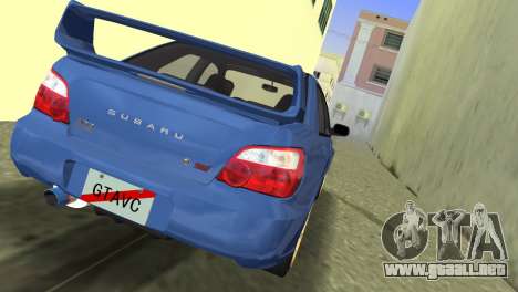 Subaru Impreza WRX STI 2005 para GTA Vice City