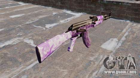 El AK-47 Púrpura camo para GTA 4