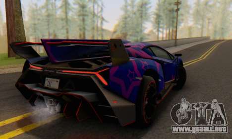 Lamborghini LP750-4 2013 Veneno Blue Star para GTA San Andreas