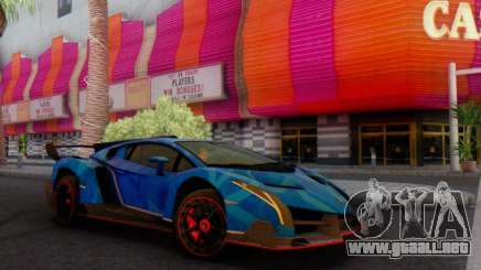 Lamborghini LP750-4 2013 Veneno Blue Star para GTA San Andreas