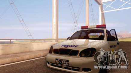 Daewoo Lanos Police para GTA San Andreas