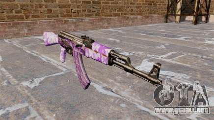 El AK-47 Púrpura camo para GTA 4