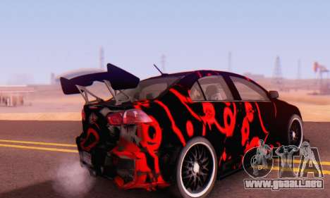 Mitsubishi Lancer EVO X Abstraction para GTA San Andreas