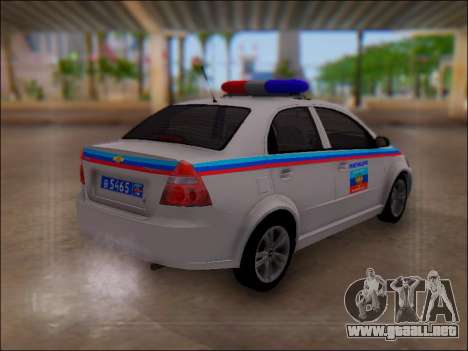 Chevrolet Aveo Policía LNR para GTA San Andreas