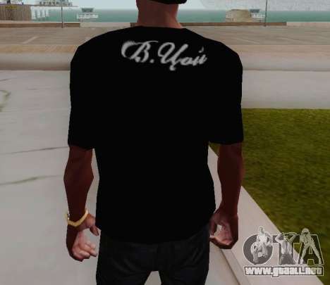 T-shirt c Viktor Tsoi para GTA San Andreas