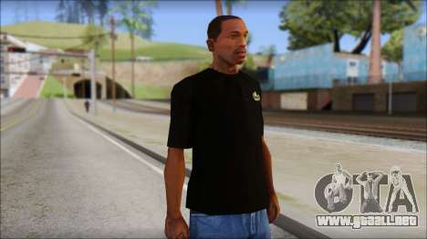 Black Izod Lacoste T-Shirt para GTA San Andreas