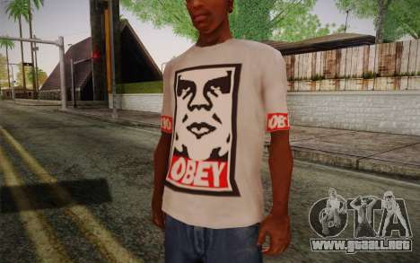 Obey Shirt para GTA San Andreas