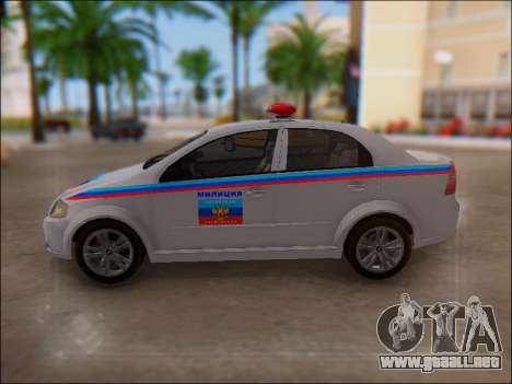 Chevrolet Aveo Policía LNR para GTA San Andreas