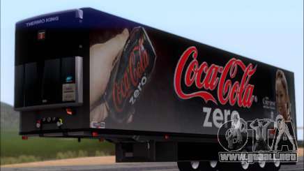 Trailer Chereau Coca-Cola Zero Camión para GTA San Andreas